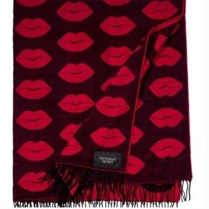 Victoria’s Secret Red Lips Throw Blanket